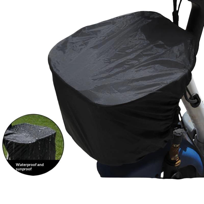 Cycling Commute In Rain - Forro Impermeable para Cesta de Bicicleta,